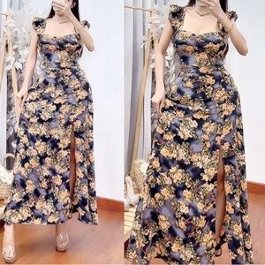 NWT- VIETNAM PADDED RUFFLE SLEEVE DRESS